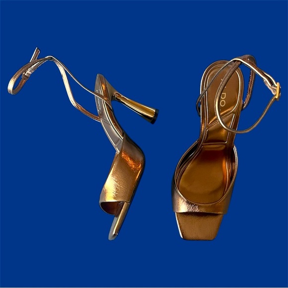 ALDO Women's Gold Sandals - Picture 4 of 11
